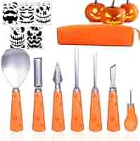 Halloween Cookie Cutters Large Zephylix Pumpkin Carving Kit - 10